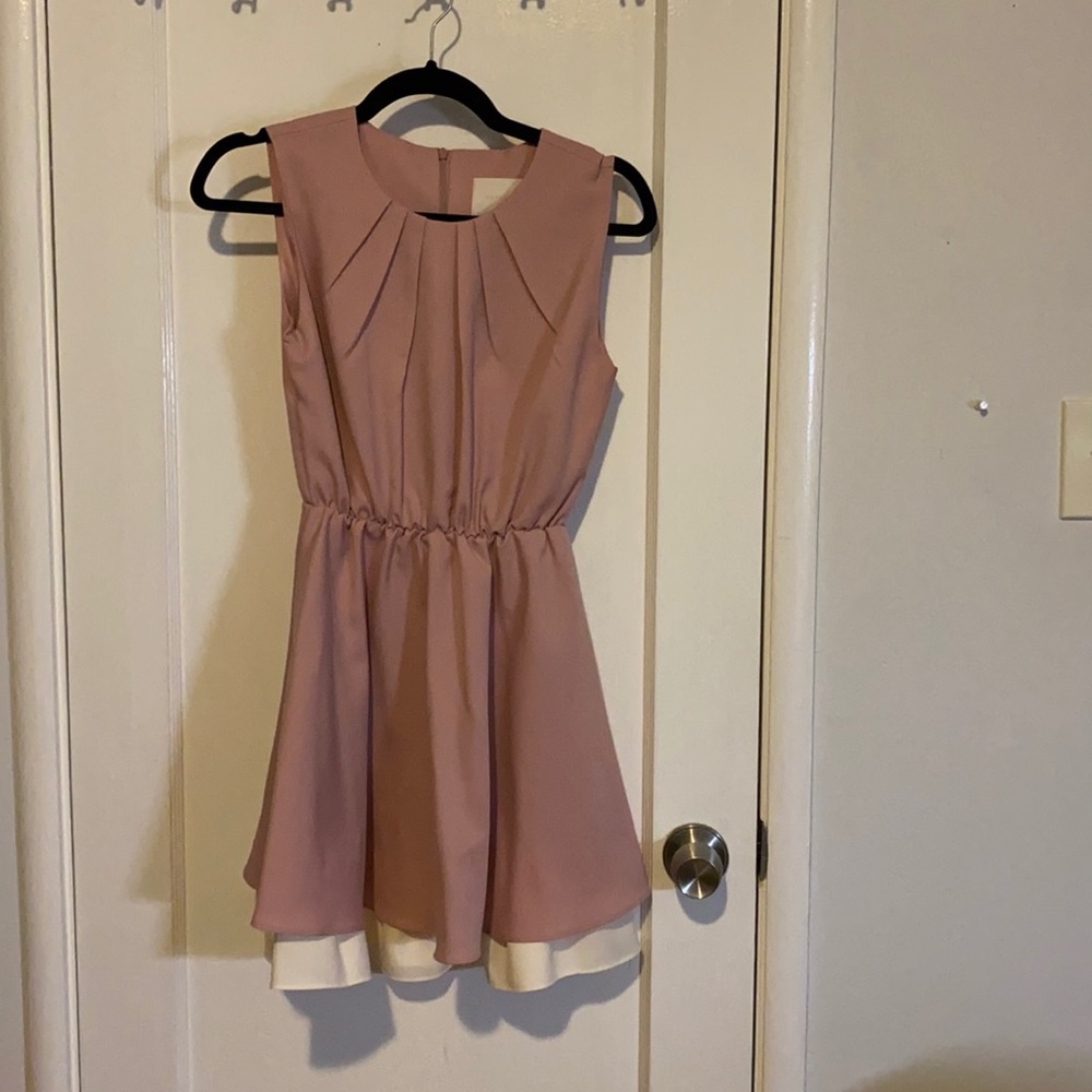 Pink mini dress